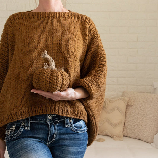 Easy Two Rectangle Modern Poncho Knitting Pattern